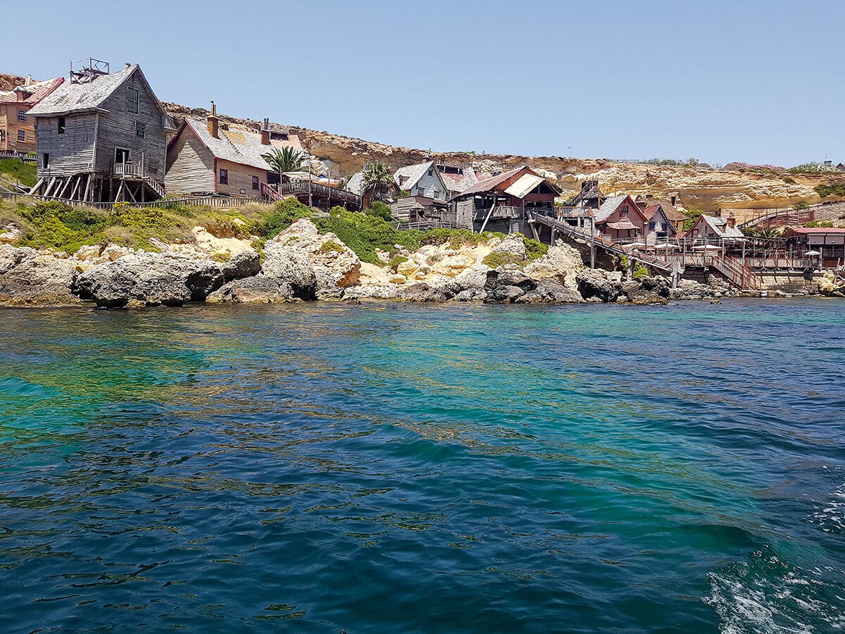 Popeye village boat view, Malta
