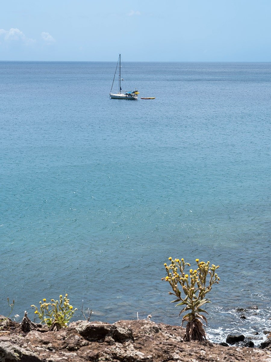 A boat on the Atlantic Ocean