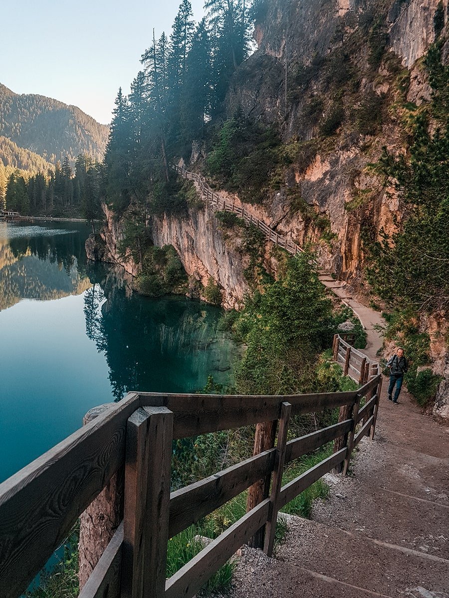 Braies lake loop hike