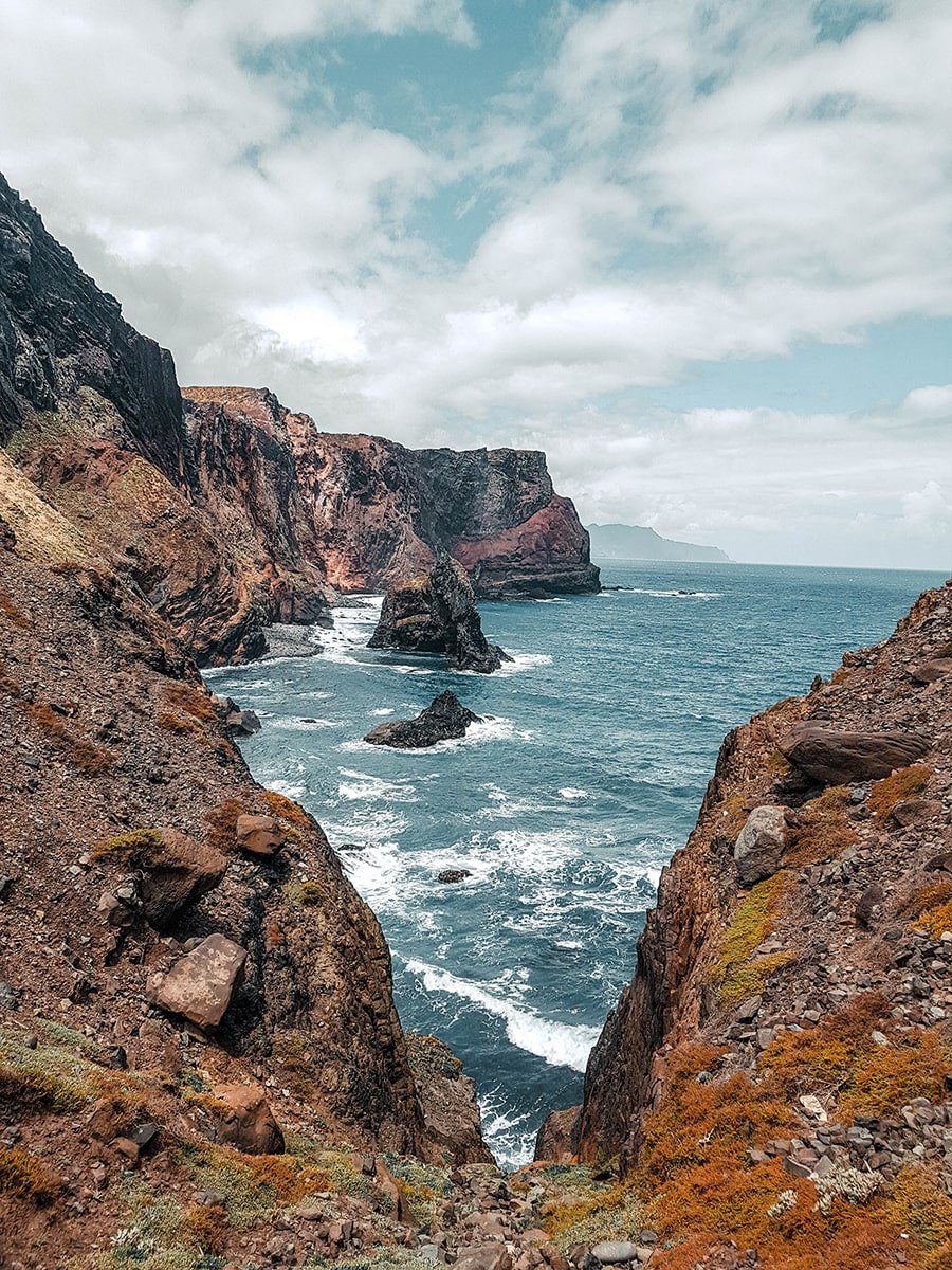 Cliffs and the ocean