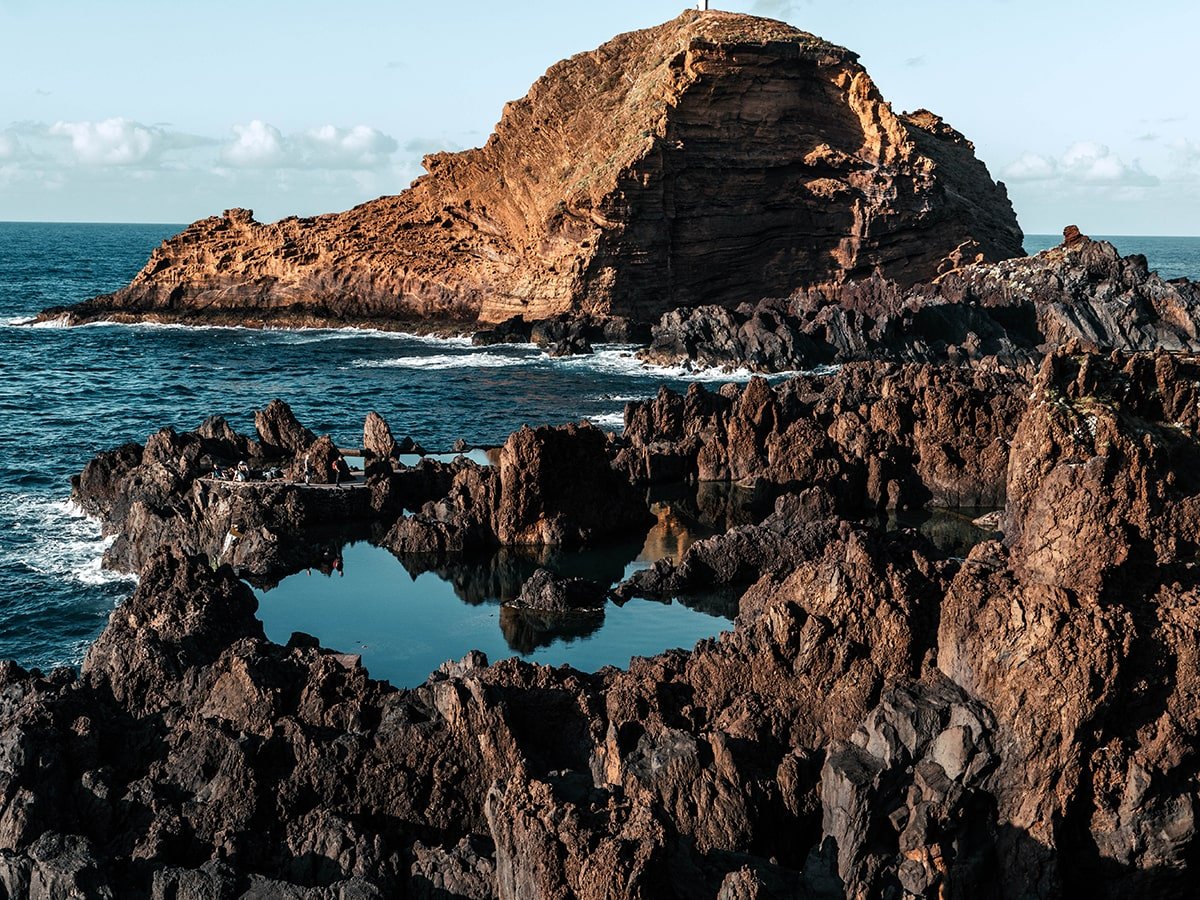 Vulcanic natural pool