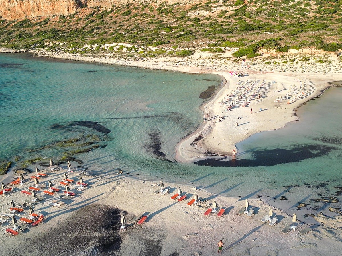 Aerial picture of the beautiful bay