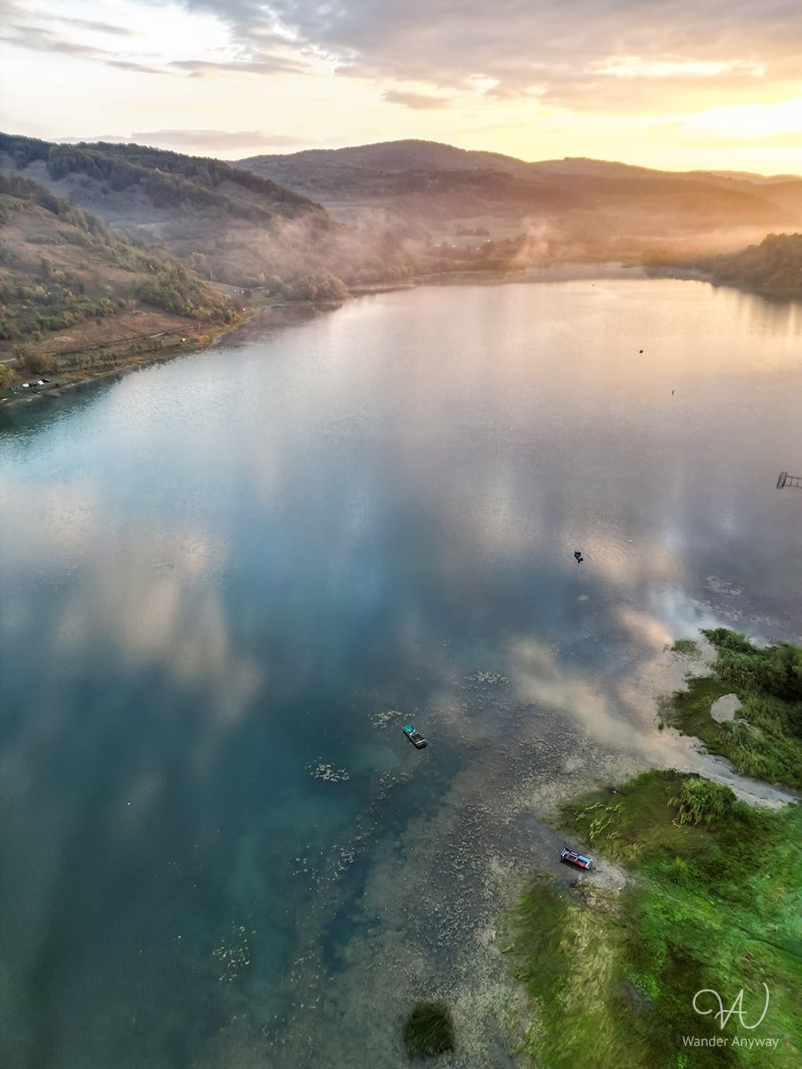 Aerial photography of Lake Bezid