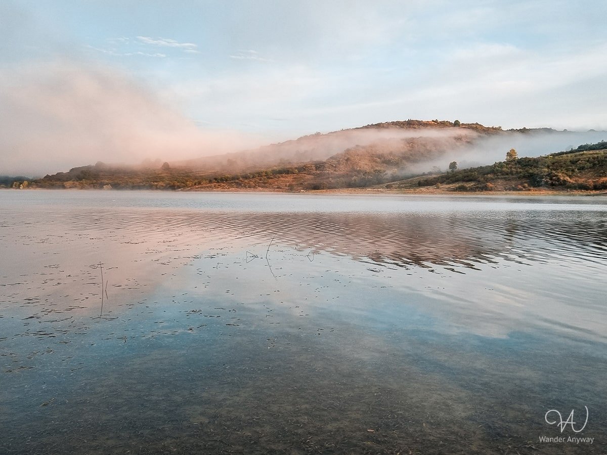Foggy sunrise
