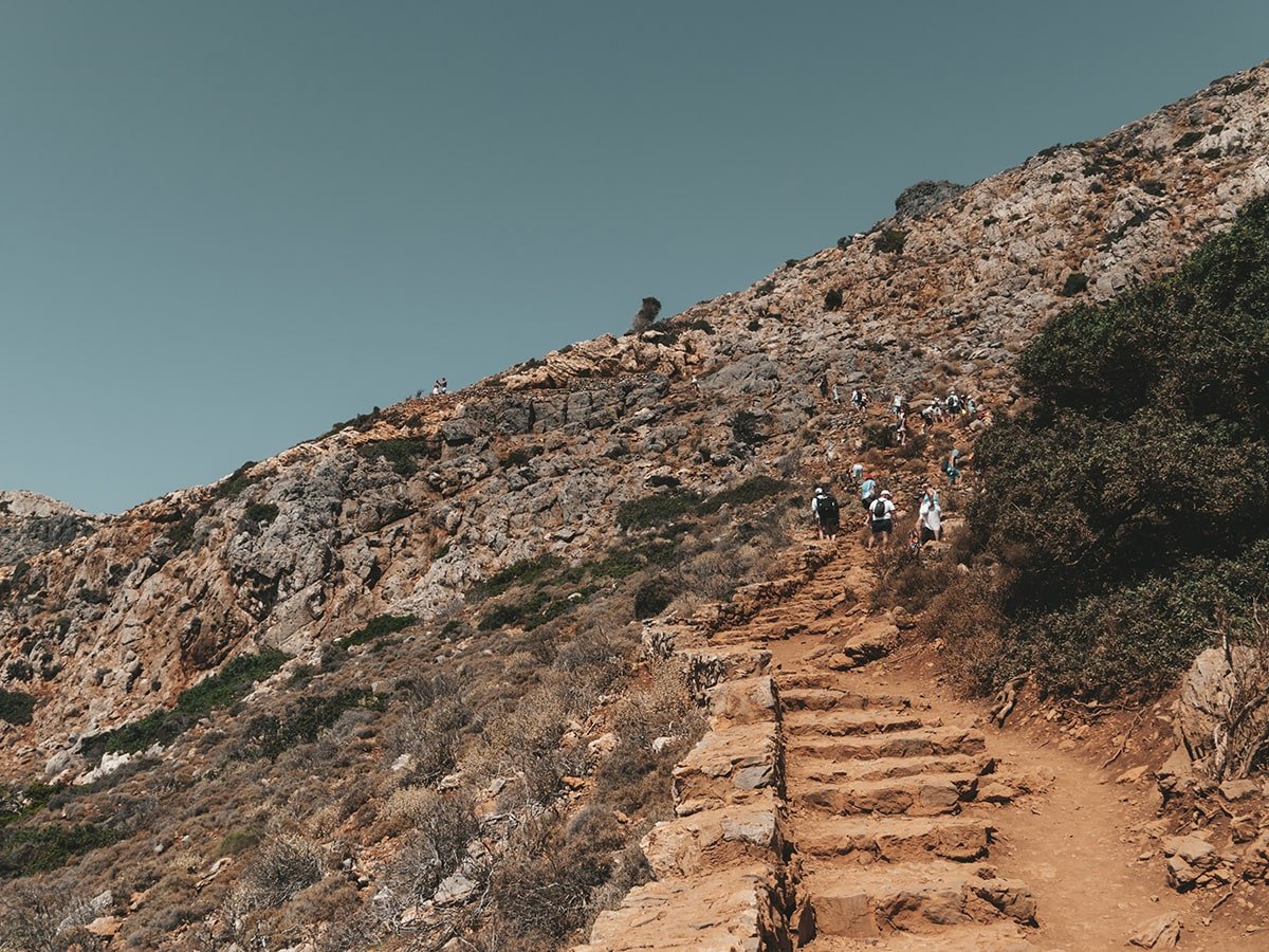 Hike to the viewpoint in Balos