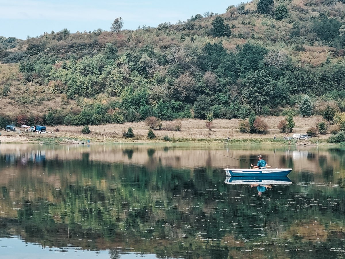 Fishing from the boat