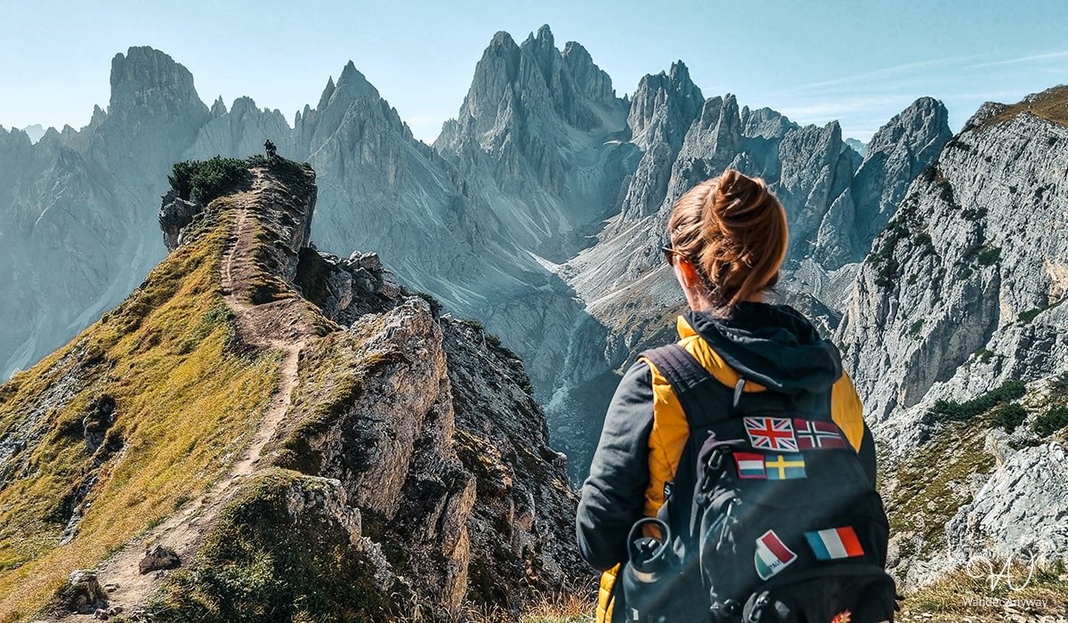 The Cadini di Misurina viewpoint just before the last trail