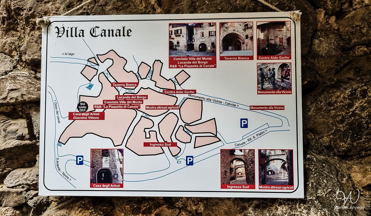 Villa Canale map