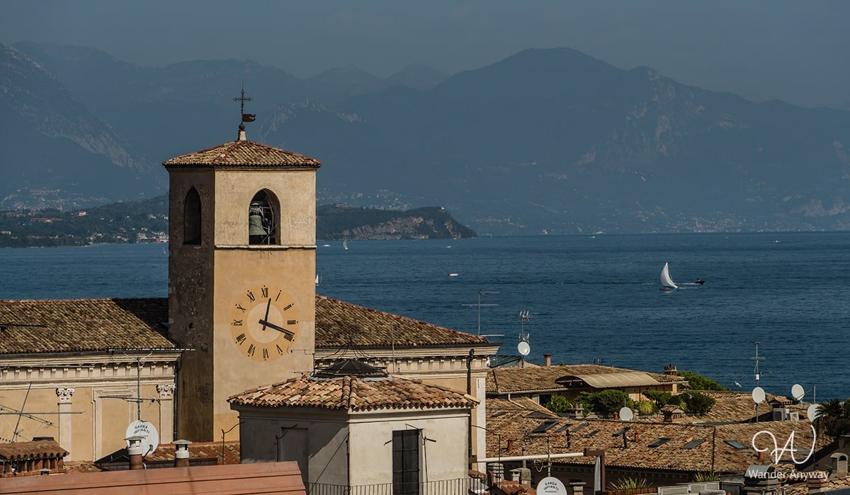 View of Lake Garda from the castle