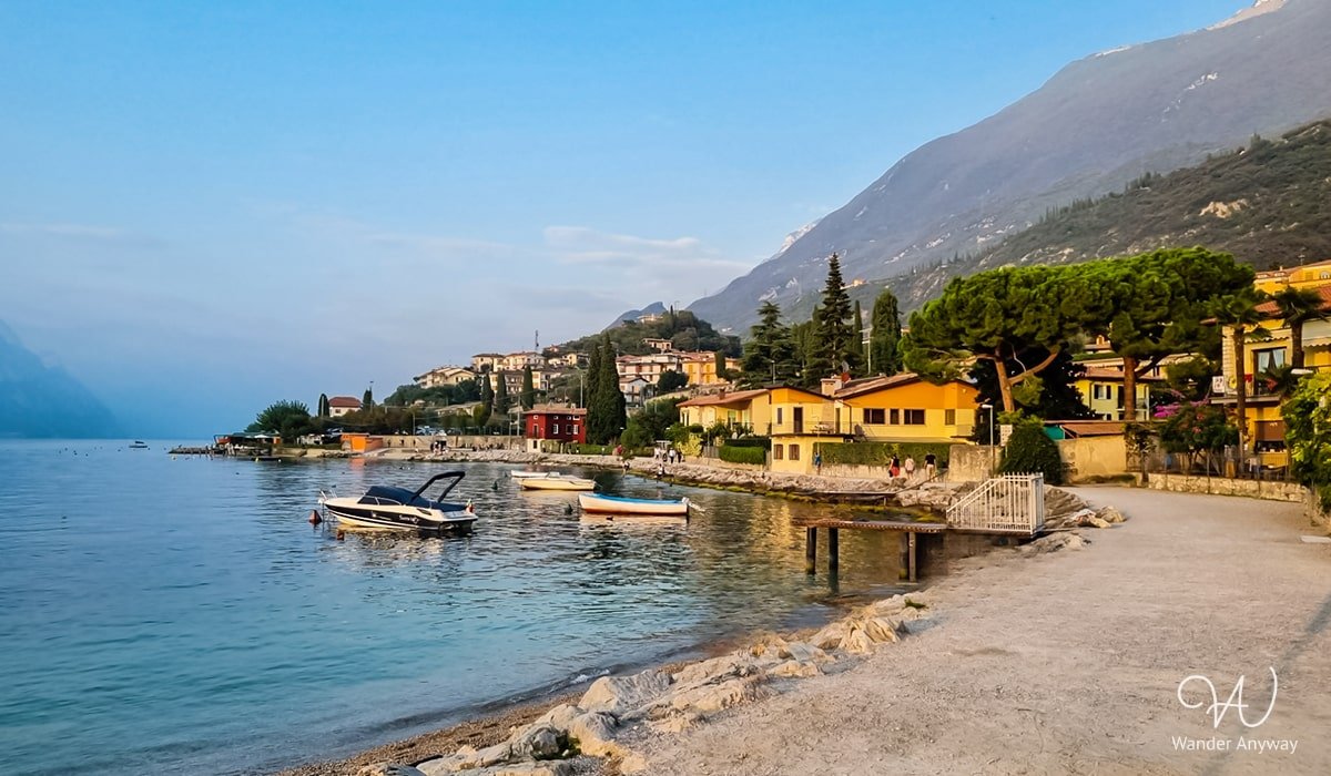 Lake Garda shore in Malcesine