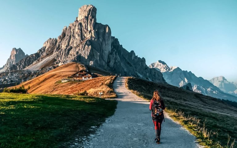 Scenic Passo Giau in the Dolomites