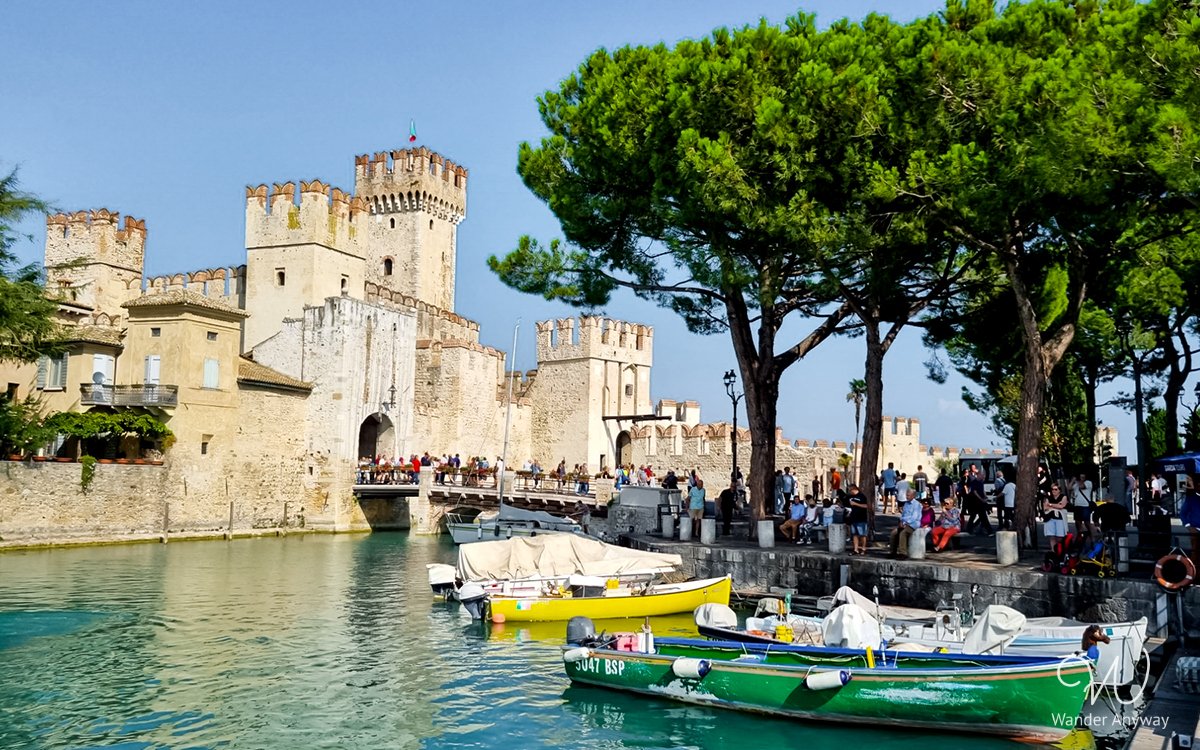 The beautiful lake Garda in Italy