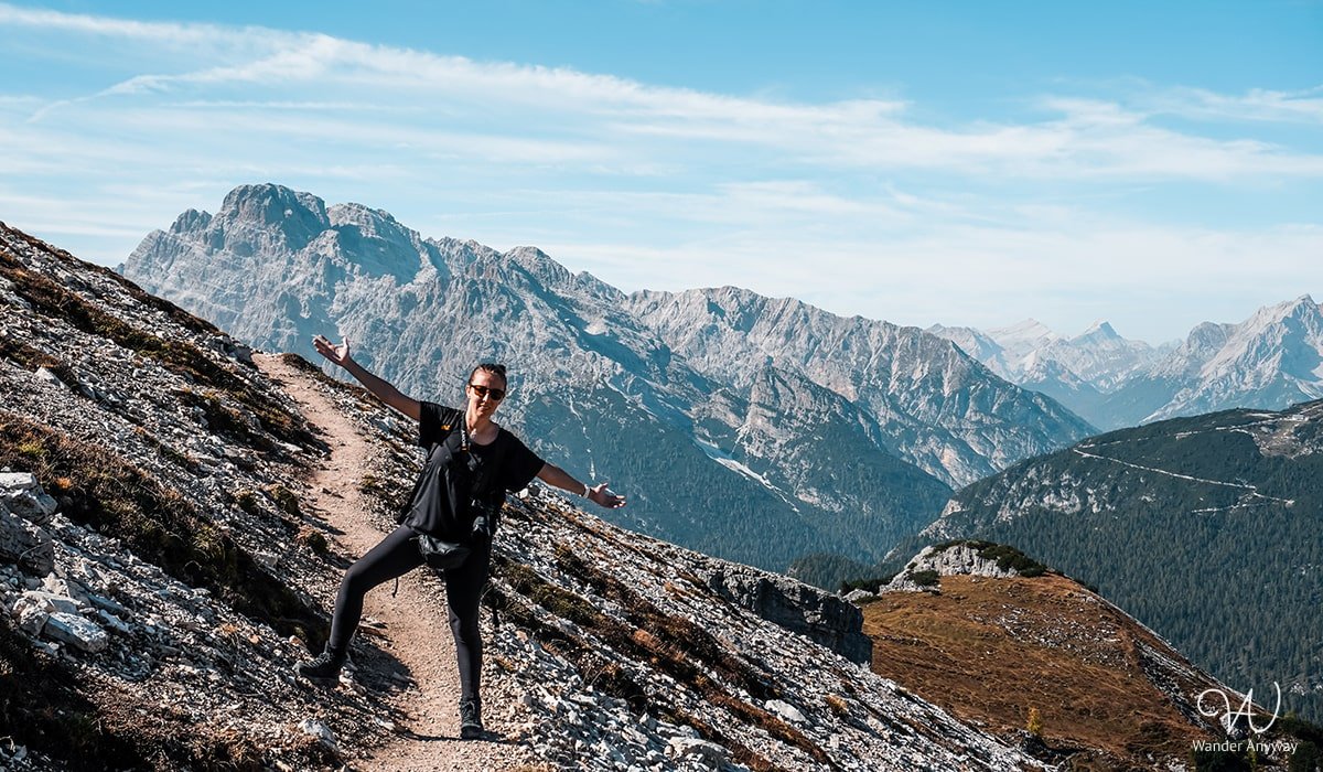 Hiking from Tre Cime to Cadini di Misurina, Northern Italy