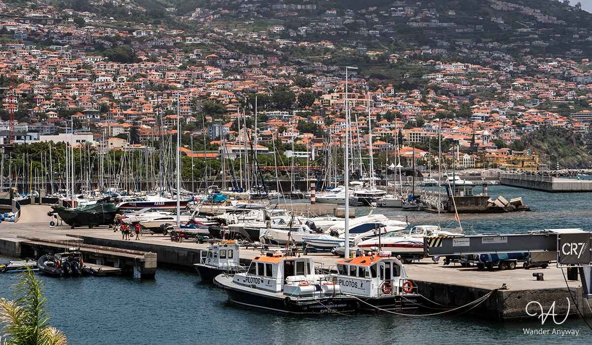 Port in beautiful Funchal, Madeira, Portugal