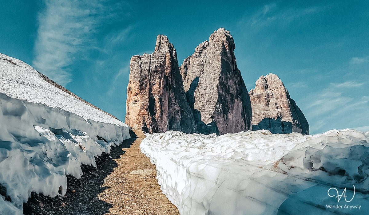 Scenic Three Peaks in Italy