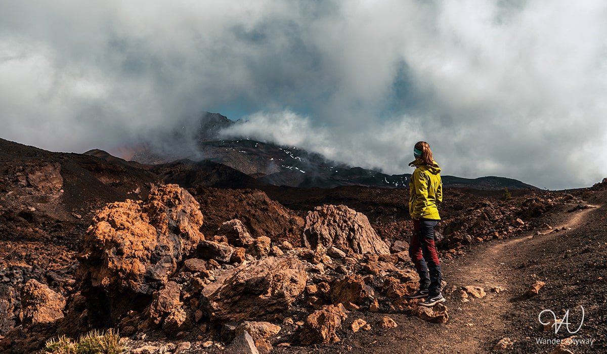 Lava fields and diverse terrain seen from Mirador de Samara