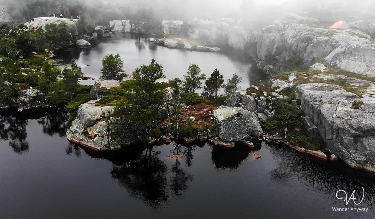 Preikestolen's Natural Wonders on the Trail