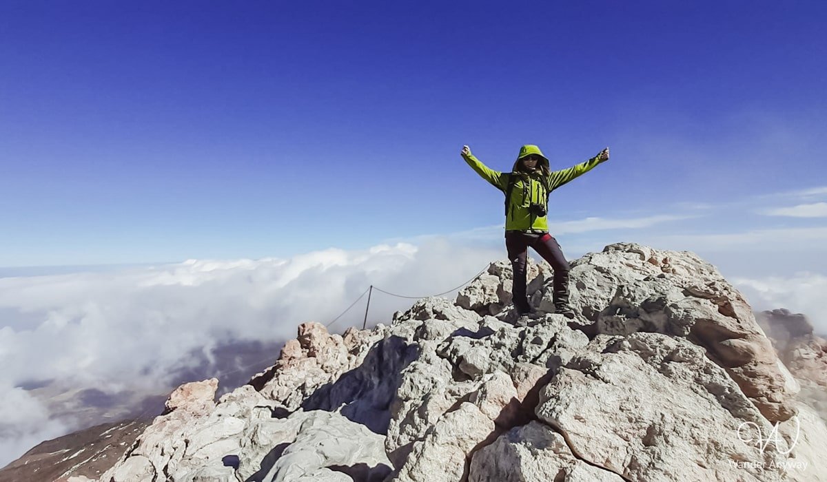 On Spain's highest summit, Teide Peak, Tenerife