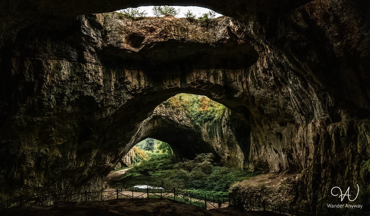 Interior view of Devetashka Cave