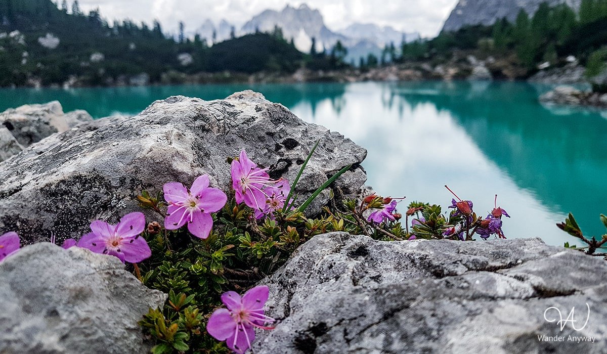 Nature's symphony: Lake Sorapis harmonizing with the surrounding landscape