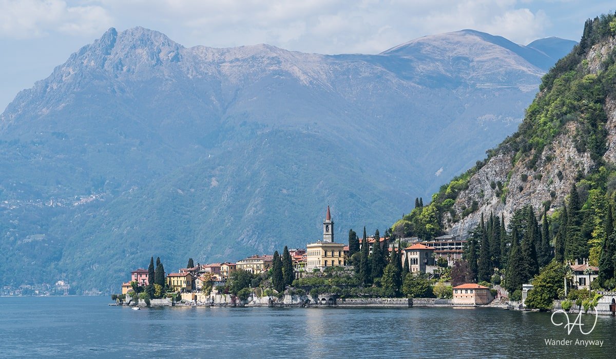Beautiful view of lake Como in Italy