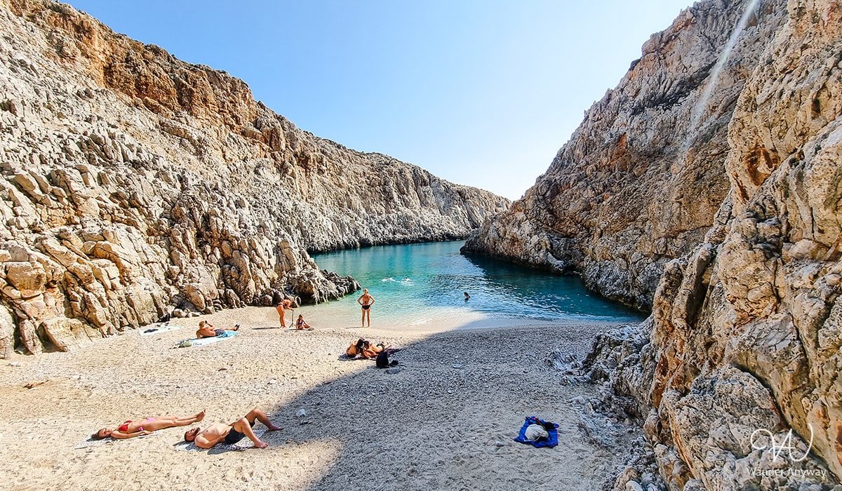 Morning vibes at the beach in Crete