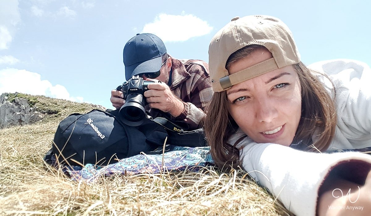 Us chilling at Seceda
