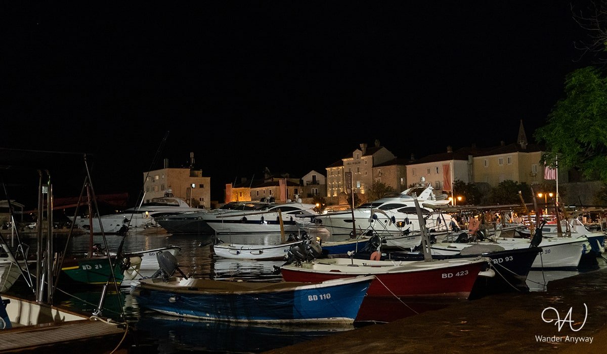 Budva by night, Montenegro