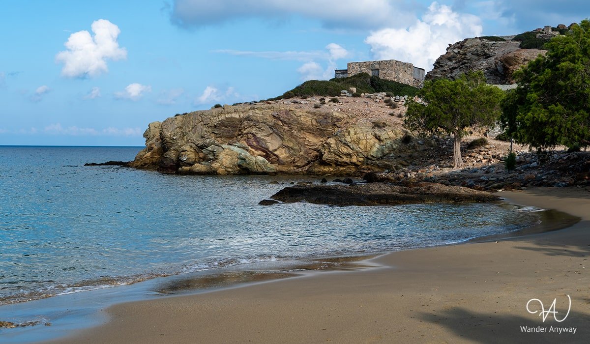 Erimoupolis Beach, a short drive north from Vai Beach, Crete