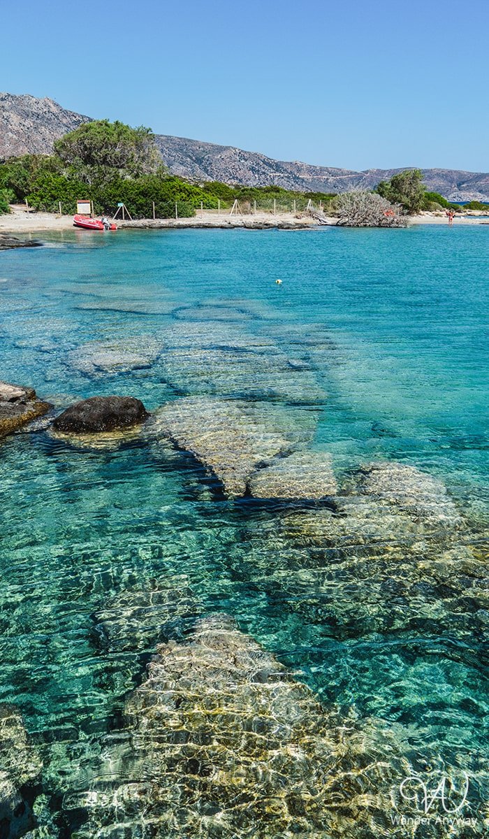 Crystal-clear waters at Elafonisi Beach, Crete