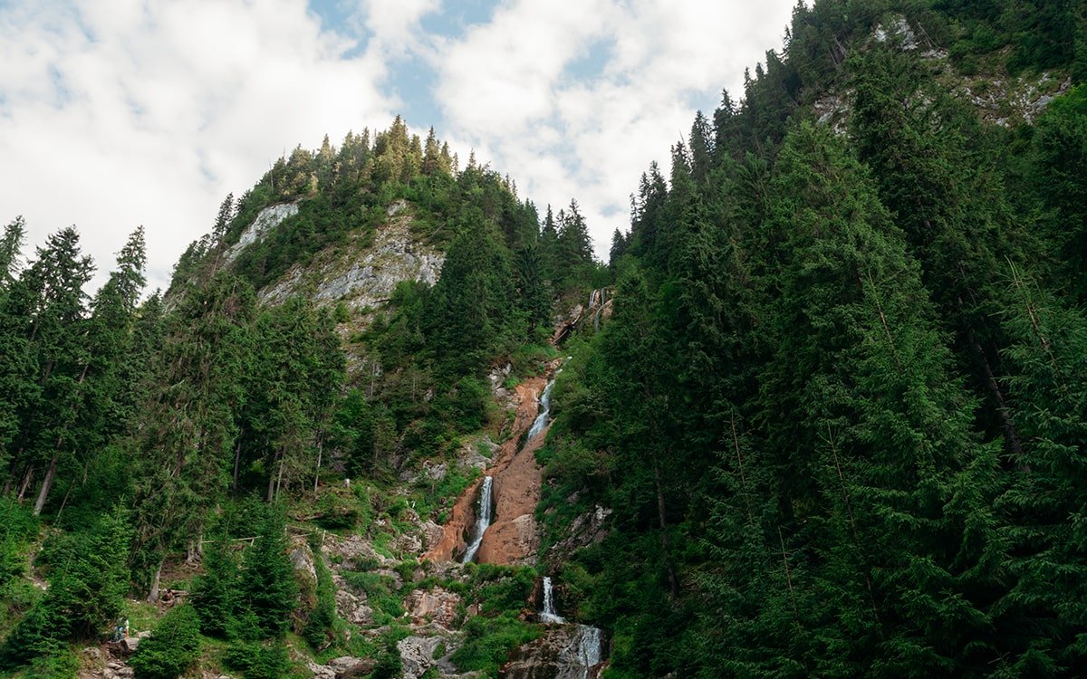 Horses’ Waterfall Hike in Rodnei Mountains, Northern Romania