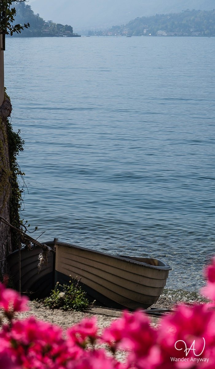 Boat docked in Varenna, Lake Como