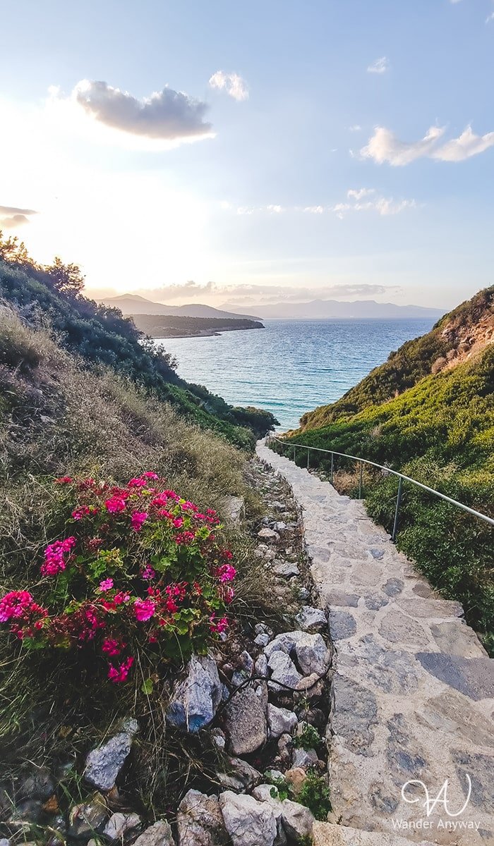 Istro Municipal Beach stairs (Lasithi Region Beaches)