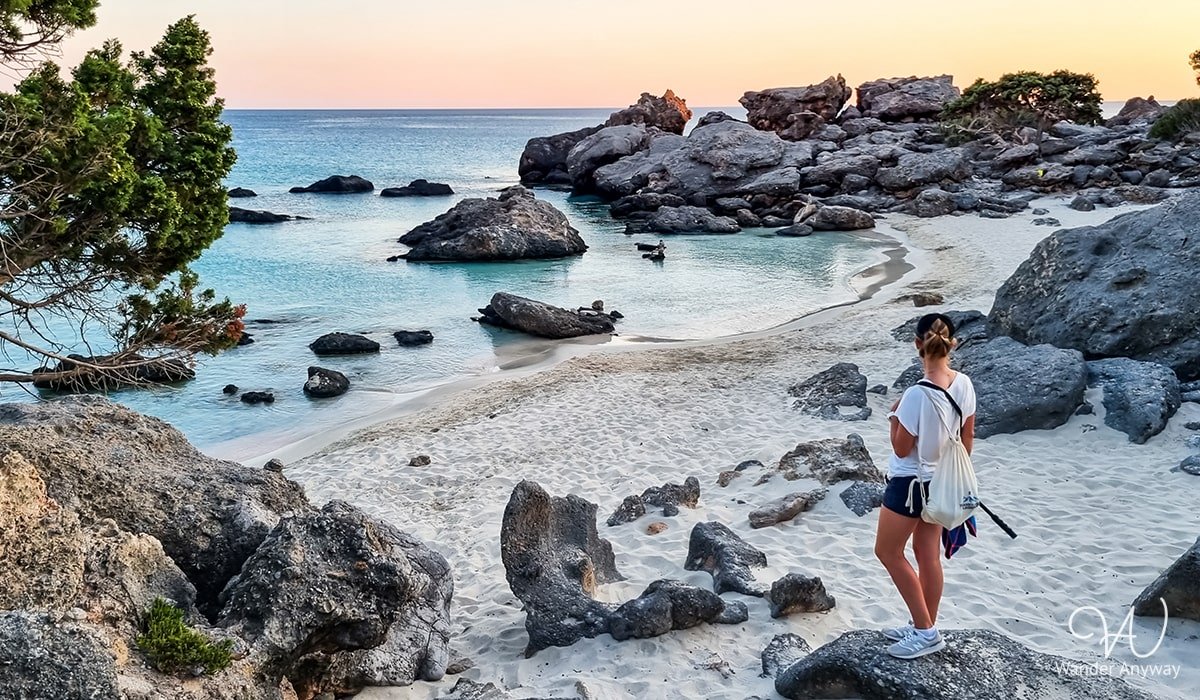 Best beaches in Crete, hidden spot near Kedrodasos Beach
