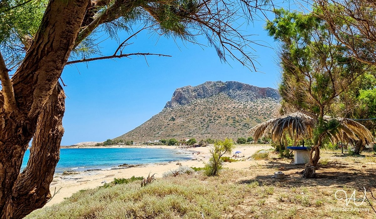 Secluded Pachia Ammos Beach offering a tranquil retreat with natural surroundings in Crete.