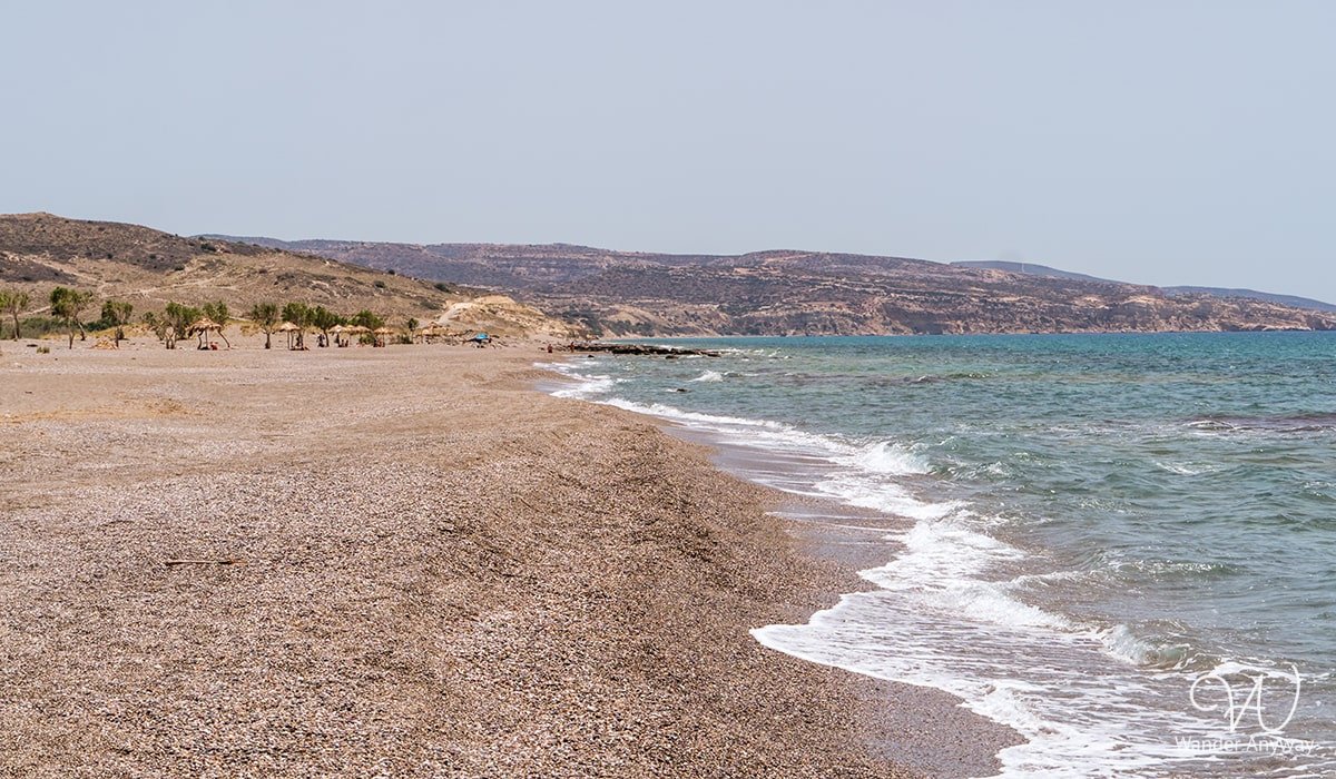 Afrathias Beach, an untouched and peaceful choice among the beaches in Heraklion.