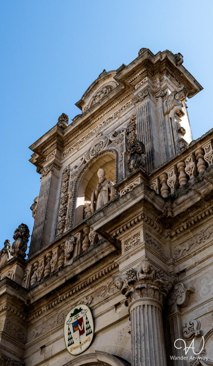 Lecce’s Cathedral of Saint Mary and Saint Orontius, a grand Baroque cathedral dominating Piazza del Duomo with ornate chapels.