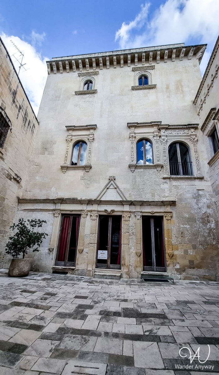 Lecce’s Palazzo Vernazza, a historic palace offering insight into the city’s aristocratic past.