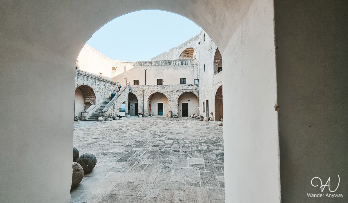 The imposing Aragonese Castle of Otranto, a fortress with centuries of history.