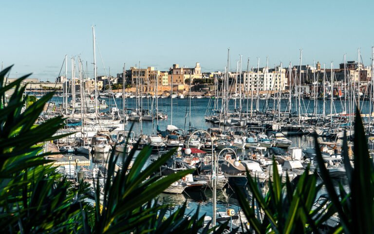 City view and Brindisi’s port, easily reachable on a day trip from Lecce by train.