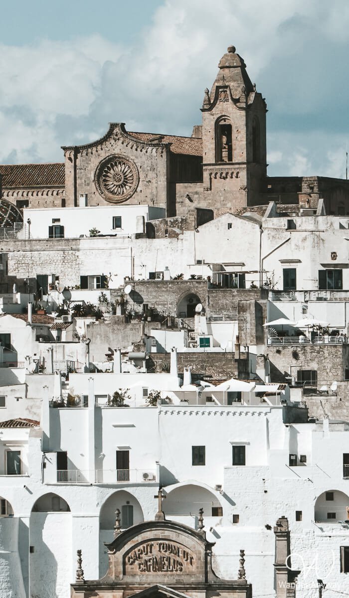 Distance view of the cathedral in Ostuni