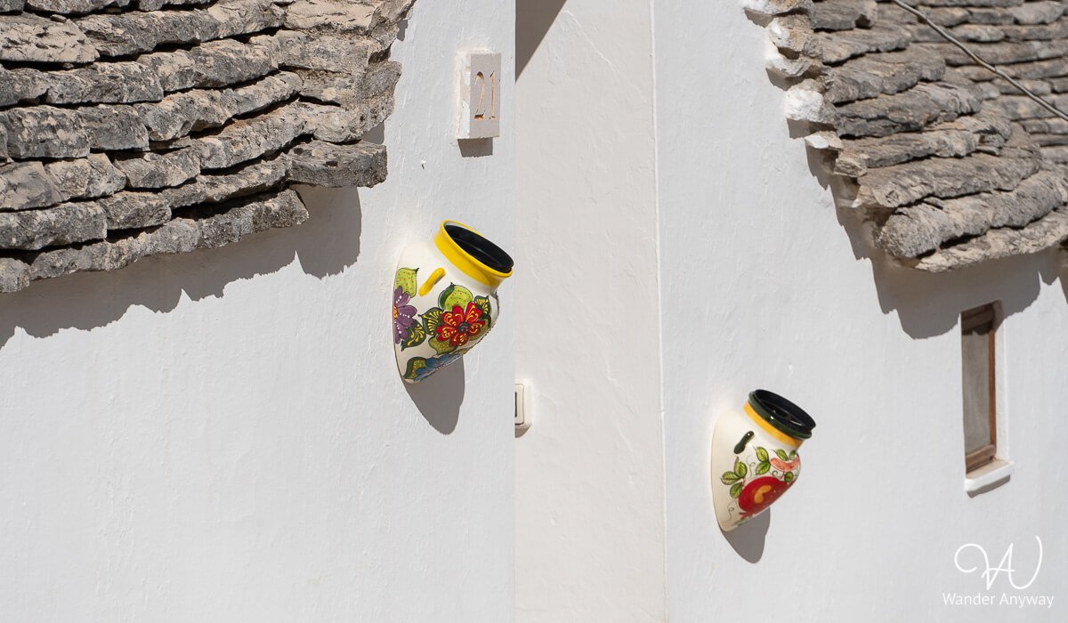 Cute street decorations in Alberobello (Is Alberobello worth visiting?)
