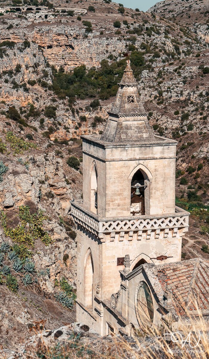 Close-up of San Pietro Caveoso church