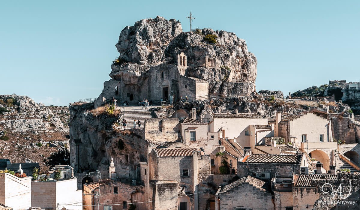 Church of Saint Mary of Idris carved into the cliff above the Sassi district