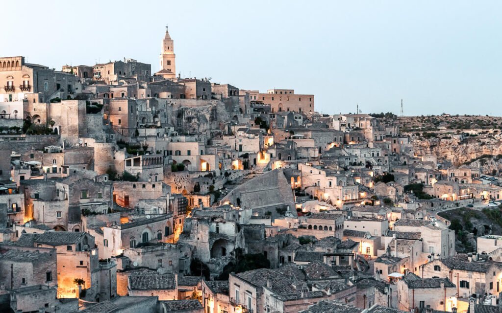 Viewpoint from Piazza Giovanni Pascoli overlooking the Sassi of Matera