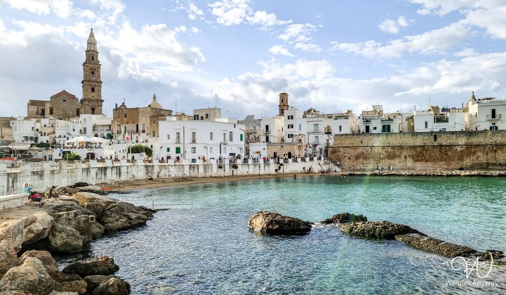 Cala Porta Vecchia beach outside Monopoli’s old town.