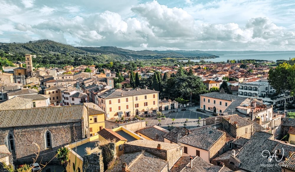 Panoramic view from Rocca Monaldeschi over Bolsena