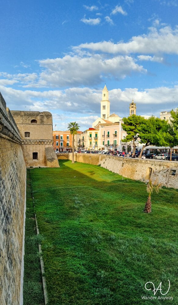 View of Basilica San Nicola at sunset in Bari (Puglia Itinerary Without a Car: 10 Day Guide to Southern Italy)